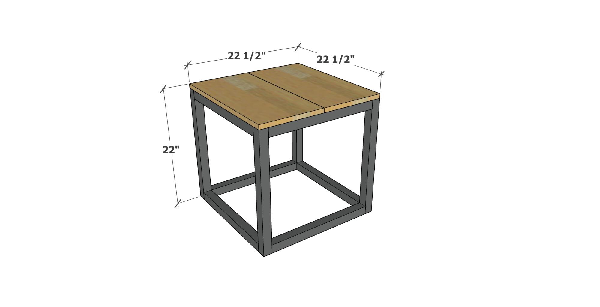 Ana white square deals table